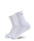 Chaussettes courtes en coton Supima blanc haut de gamme
