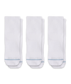 Chaussettes courtes en coton Supima blanc de prestige (lot de 3)