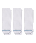 Chaussettes courtes en coton Supima blanc de prestige (lot de 3)