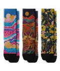 Wild Canvas Athletic Crew Socks 3-Pack