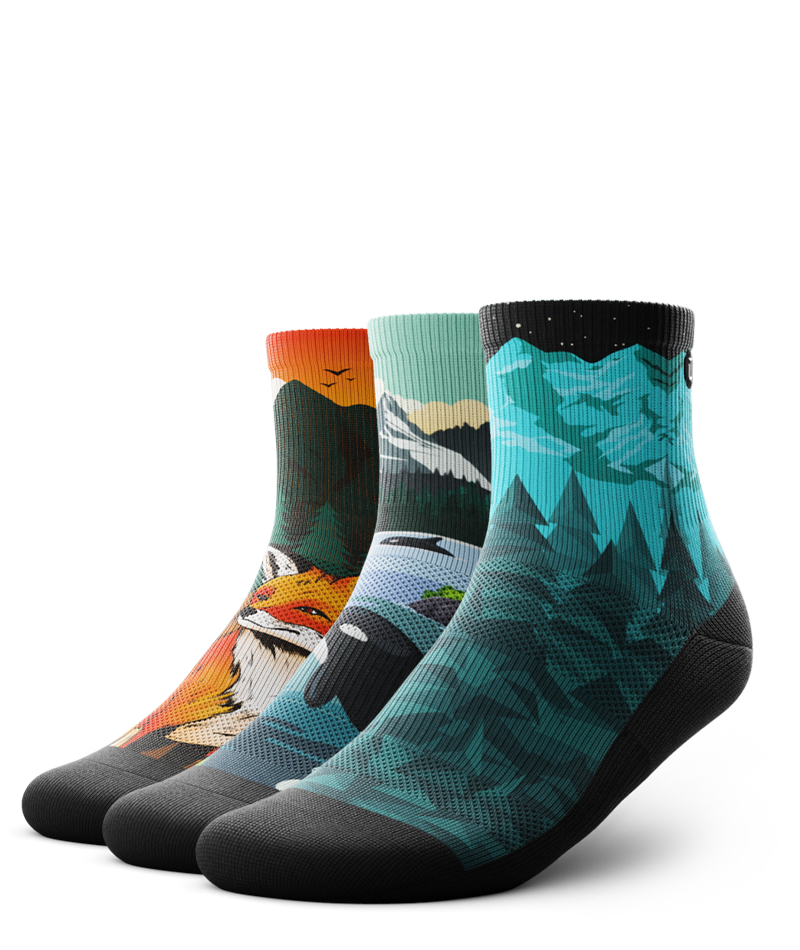 Wild Coast Athletic Quarter Socks 3-Pack
