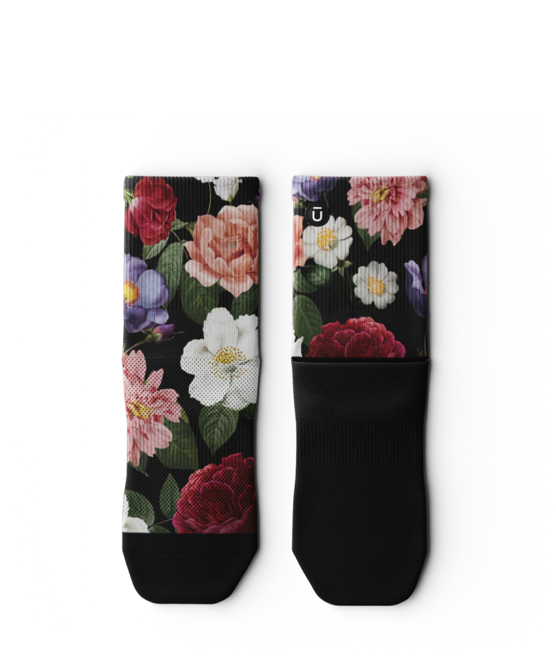 Wild Flora Athletic Quarter Socks