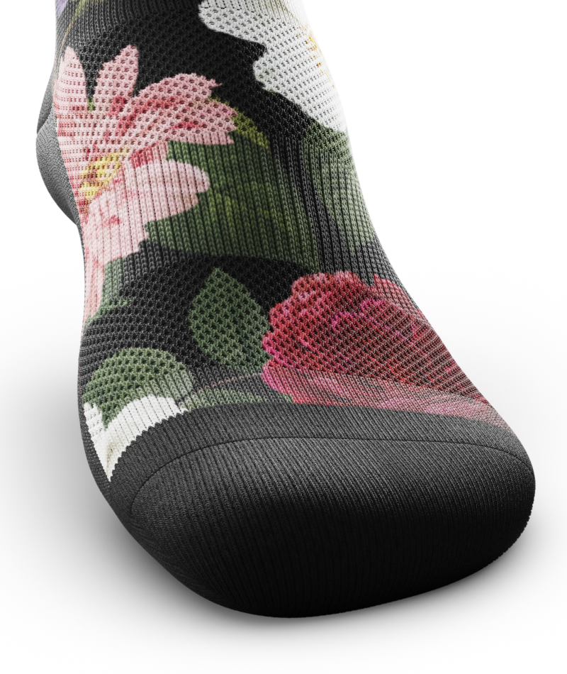 Wild Flora Athletic Quarter Socks