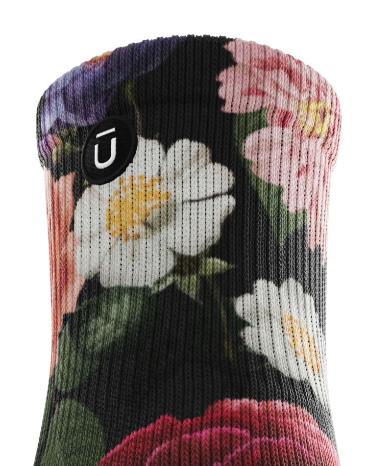 Wild Flora Athletic Quarter Socks