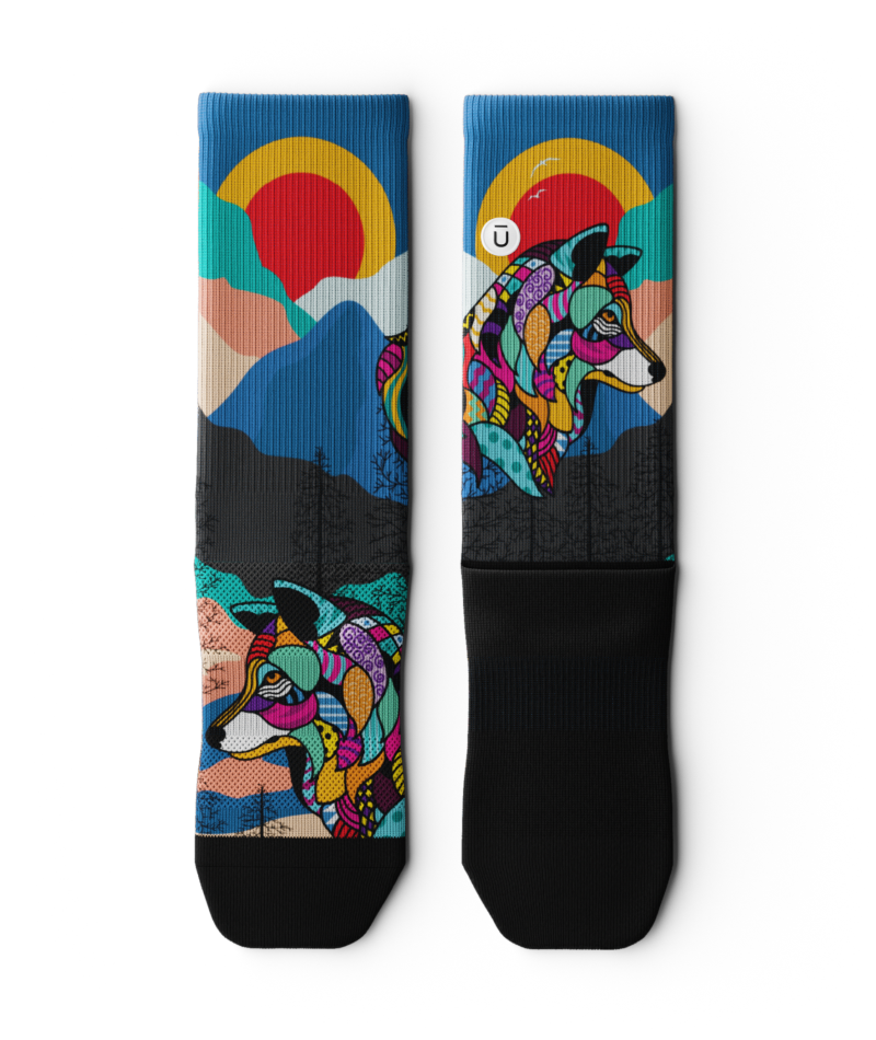 Wild Grid Athletic Crew Socks
