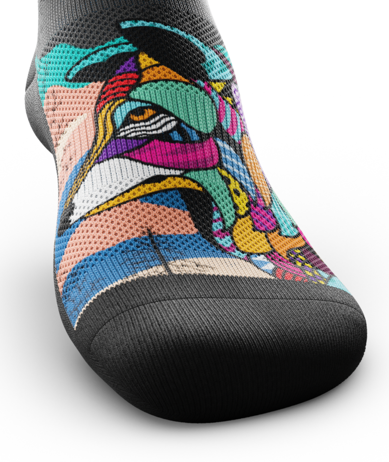 Wild Grid Athletic Crew Socks