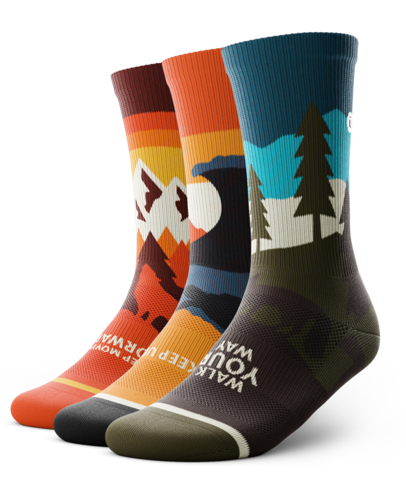 Wild Path Athletic Crew Socks 3-Pack