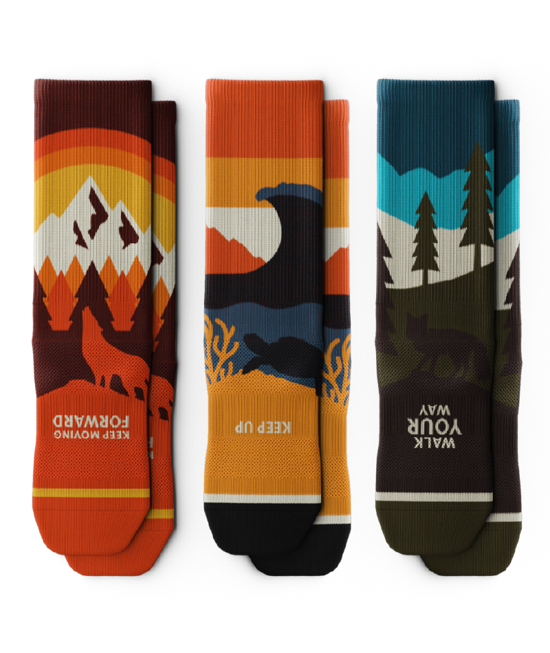 Wild Path Athletic Crew Socks 3-Pack
