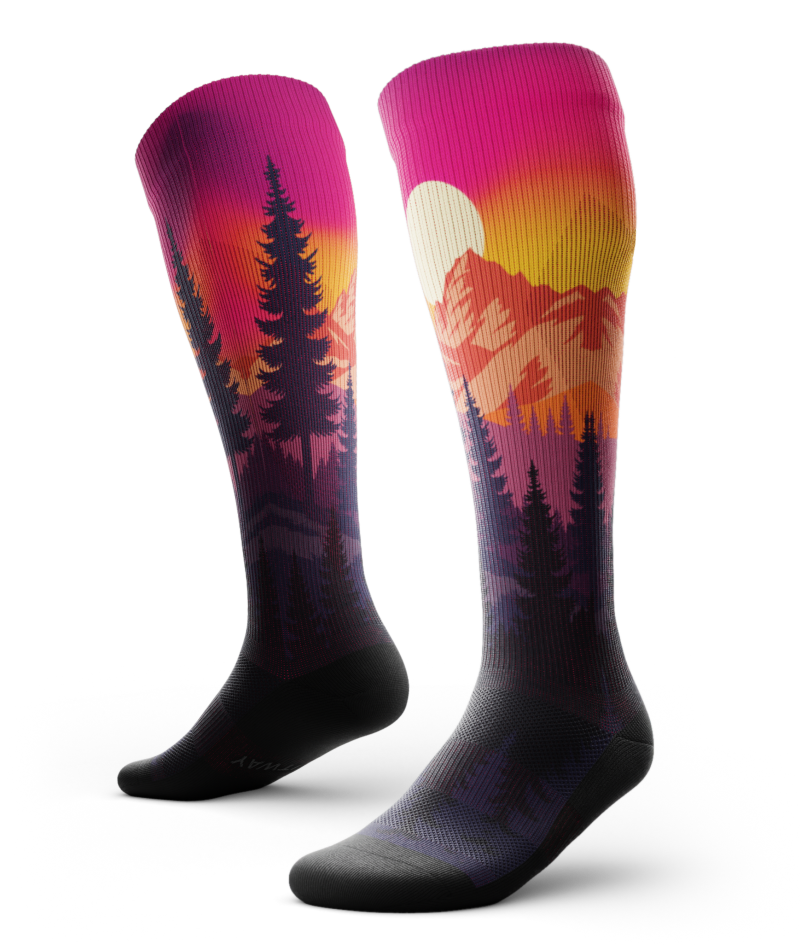 Chaussettes de compression hautes Wild Solstice
