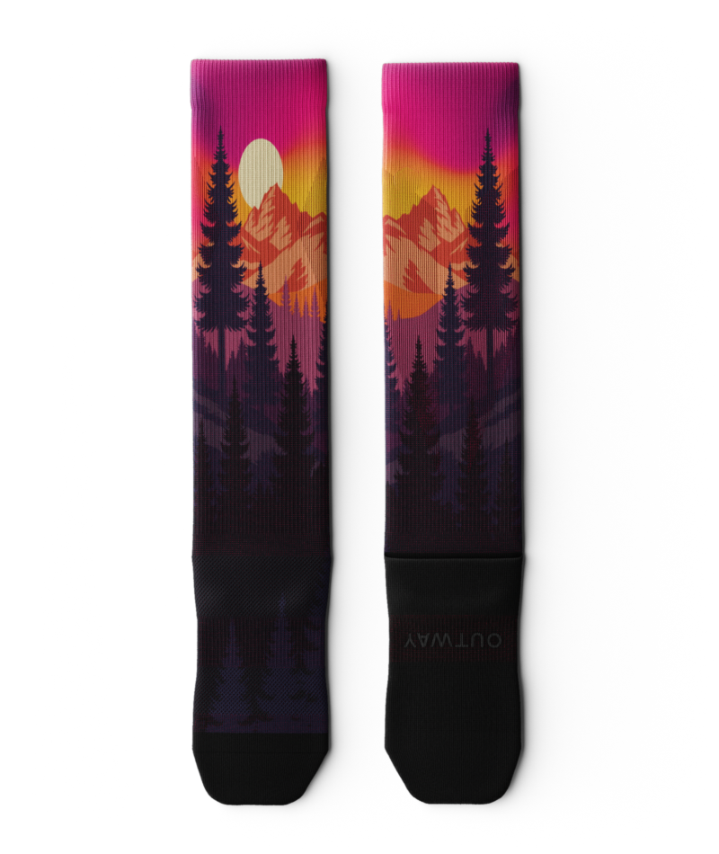Chaussettes de compression hautes Wild Solstice
