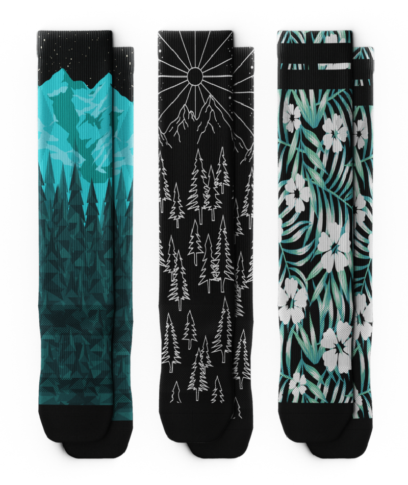Wilderness Athletic Knee High Compression Socks 3-Pack