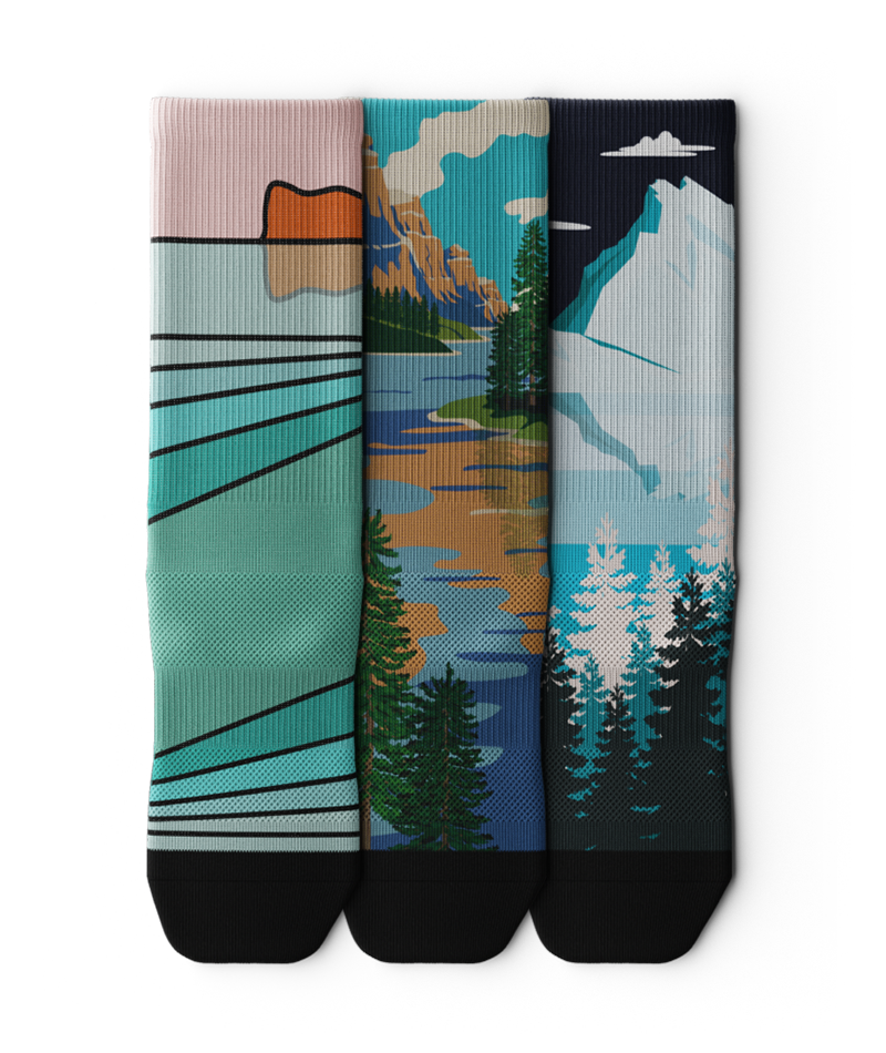 Wonderland Crew Socks 3-Pack