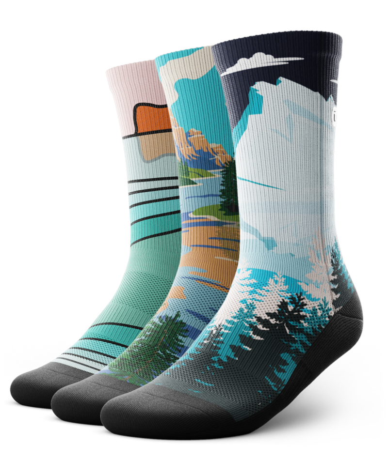 Wonderland Crew Socks 3-Pack