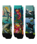 Wonders of the Sea Athletic Crew Socks 3-Pack
