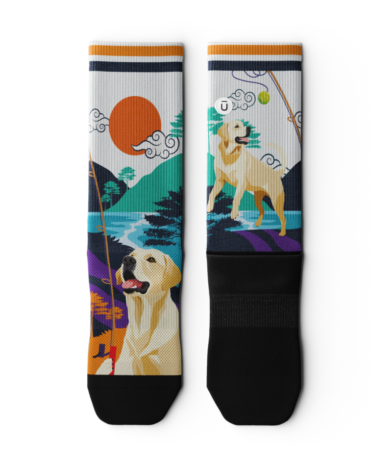 Yellow Lab Crew Socks