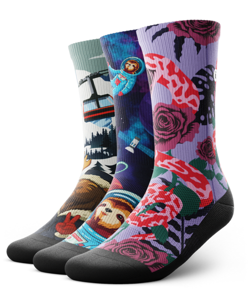 Zero Chill Athletic Crew Socks 3-Pack