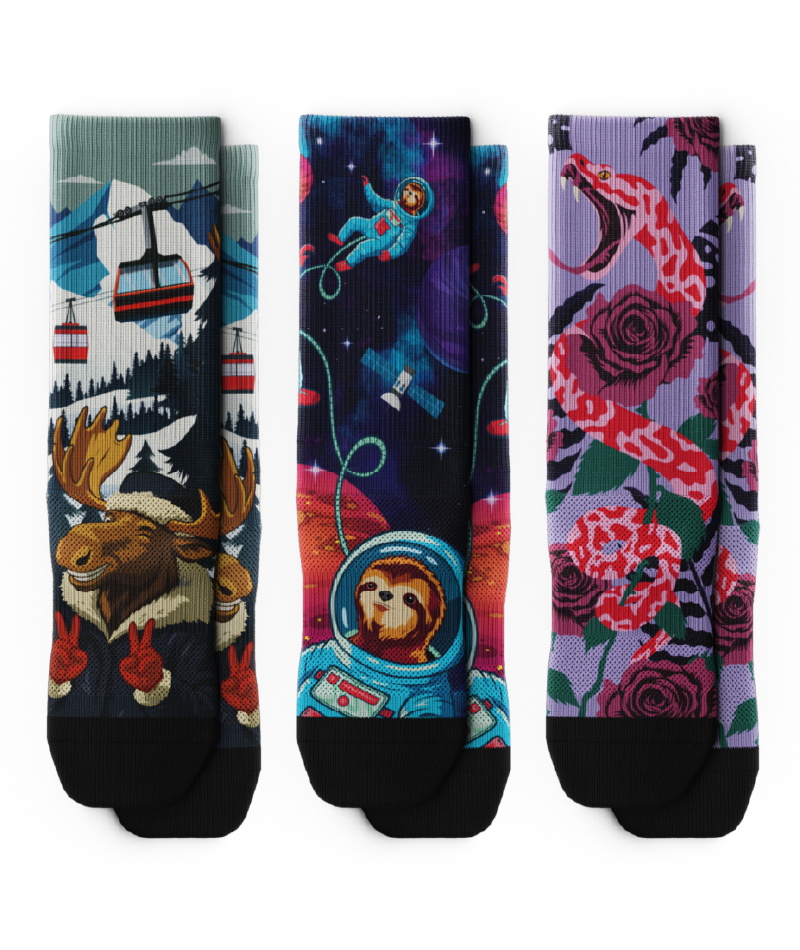 Zero Chill Athletic Crew Socks 3-Pack