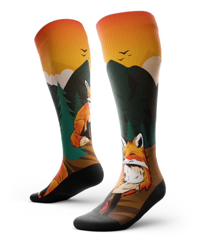 Chaussettes de compression montantes Zero Fox Athletic
