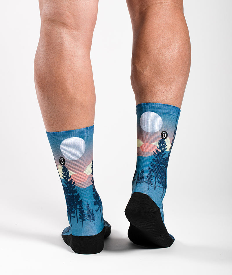 Bright Night Athletic Crew Socks