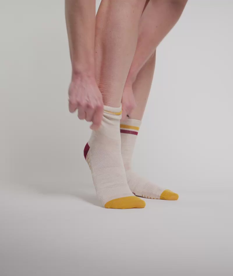 Sand Merino Wool Lite Crew Socks