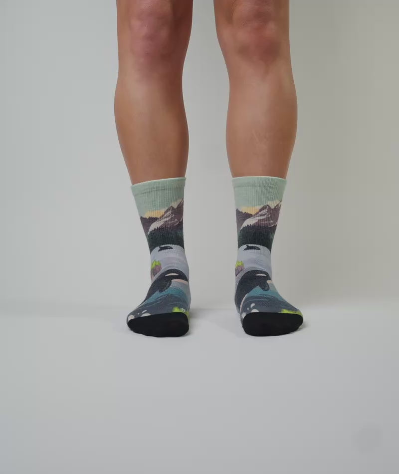 Vancouver Merino Wool Lite Crew Socks