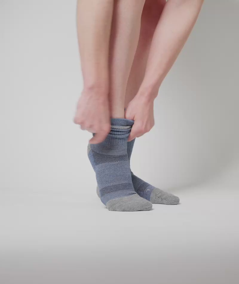 Sky Merino Wool Midweight Crew Socks