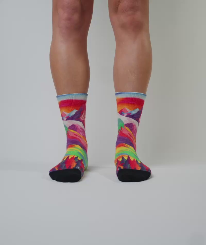 Chaussettes mi-mollet légères en laine mérinos Nature Trip
