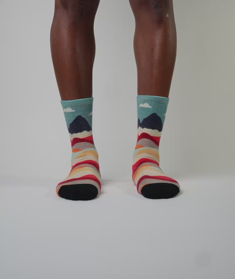 Head In The Clouds Merino Wool Lite Crew Socks