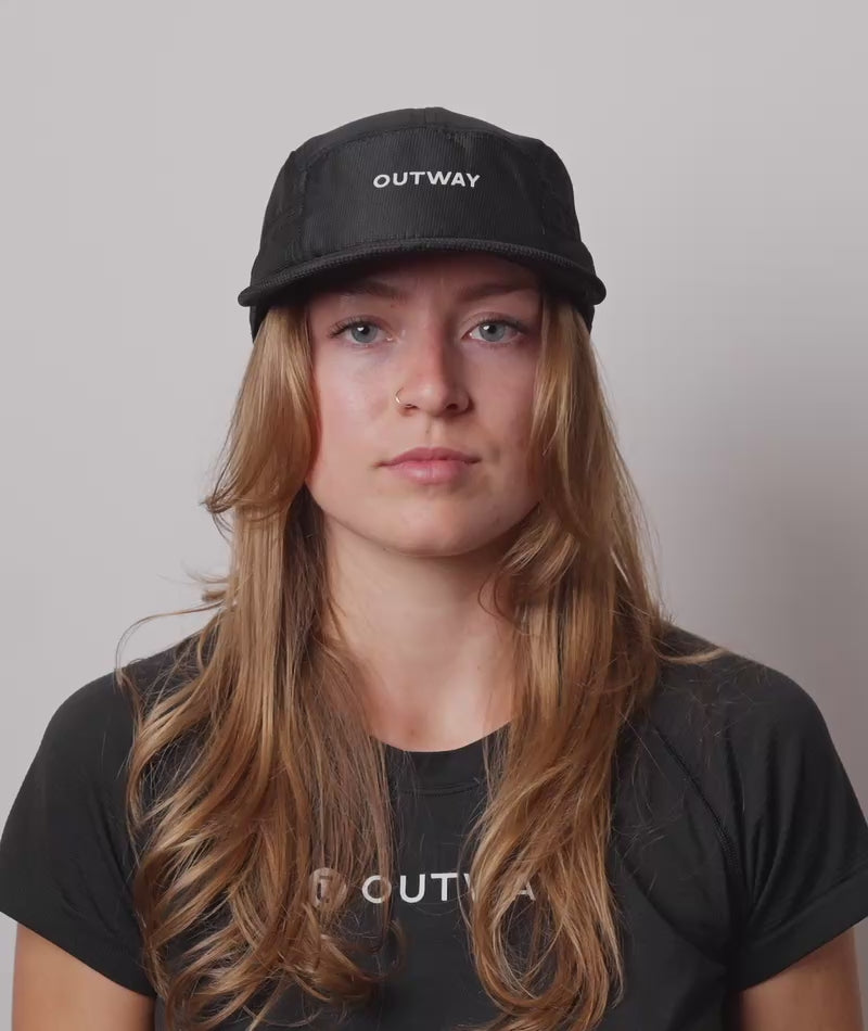 Black Running Cap