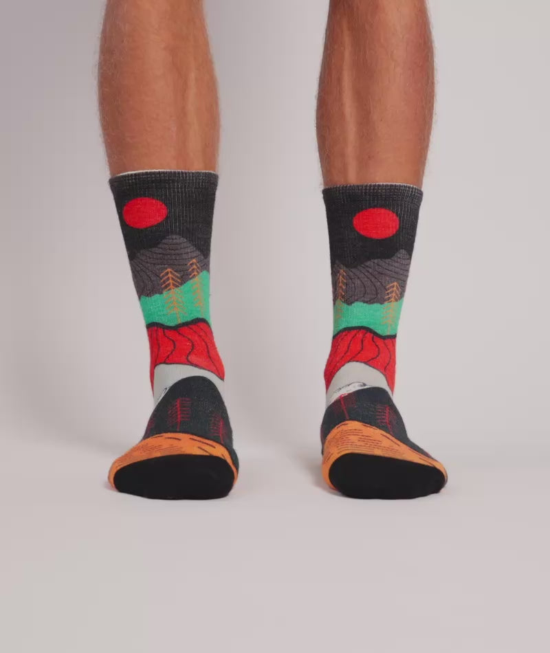 Nightfall Valley Merino Wool Lite Crew Socks