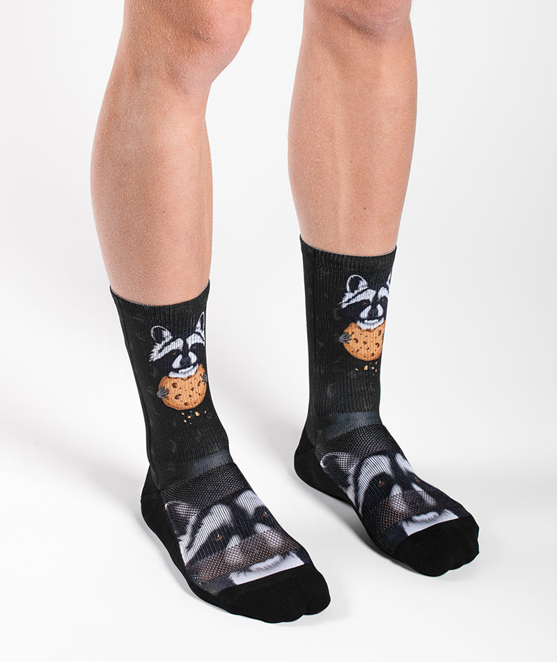 Rad Raccoon Athletic Crew Socks